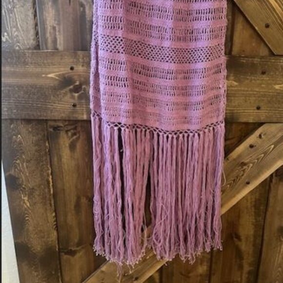 dRA Los Angeles TROPEA DRESS Crochet Lavender Bohemian Festival Sz M NWT - Picture 5 of 12